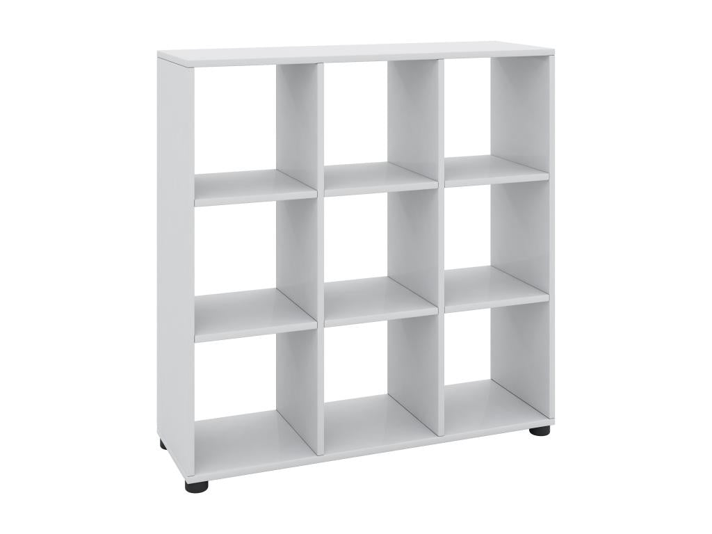 White Bookcase, 3 x 3 cm