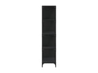 Black Engineered Wood Bookcase, 139 x 33.5 x 149 cm