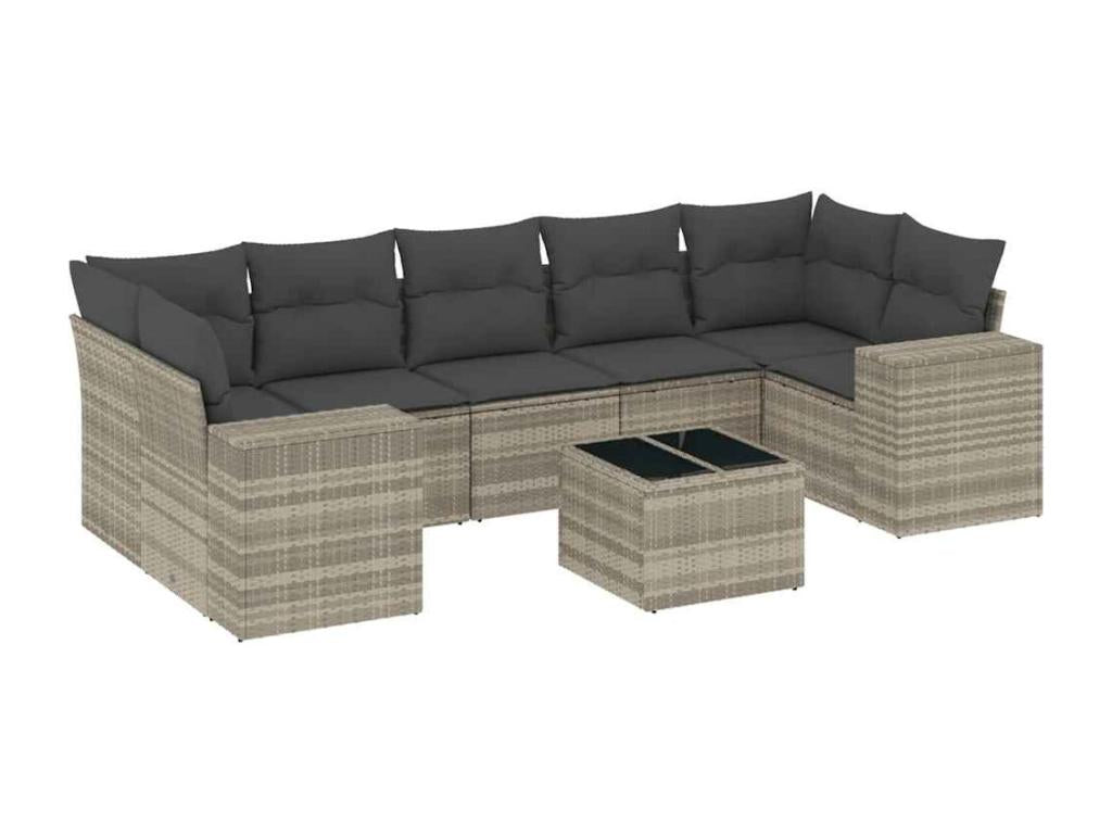 Gray Woven Resin Wicker Outdoor Furniture Set - dlz1766569395498