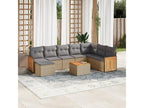Beige Woven Resin Wicker Outdoor Furniture Set - dlz1766569353142