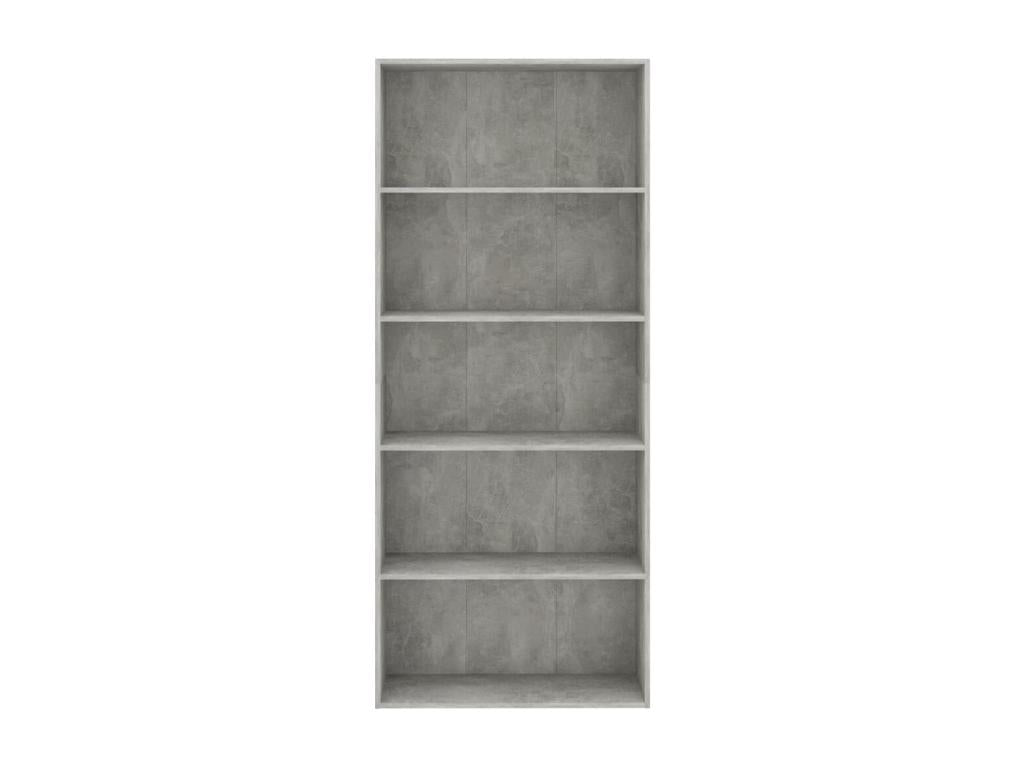 Gray Bookcase, 80 x 30 x 189 cm