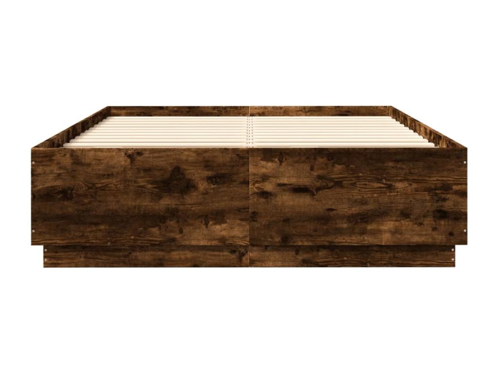 Natural Oak Wood Bed Frame, 140 x 200 cm