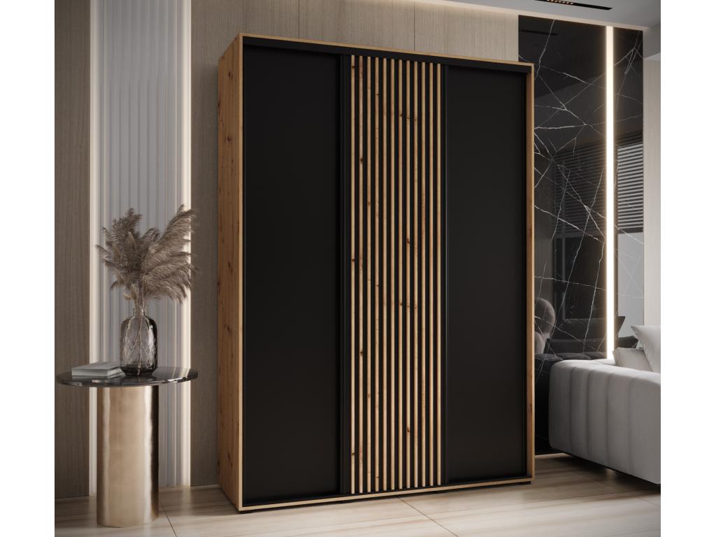 Black Wardrobe, 170 x 45 x 235.2 cm