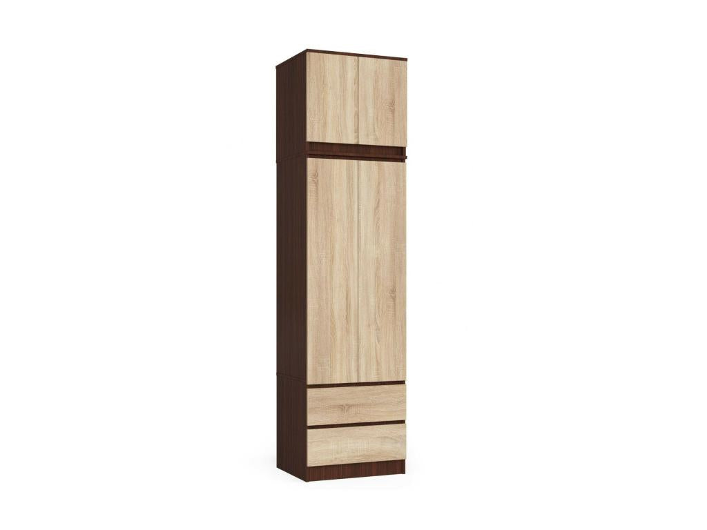 Natural Oak Wood Wardrobe, 60 x 51 x 234 cm