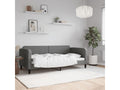 Gray Fabric Bed, 90 x 190 cm