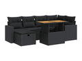 Black Woven Resin Wicker Outdoor Furniture Set - dlz1766568790570