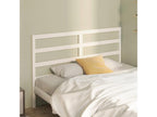 White Solid Wood Bed, 146 x 4 x 100 cm