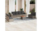 Gray Woven Resin Wicker Outdoor Furniture Set