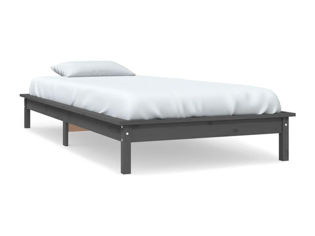 Gray Solid Wood Mattress