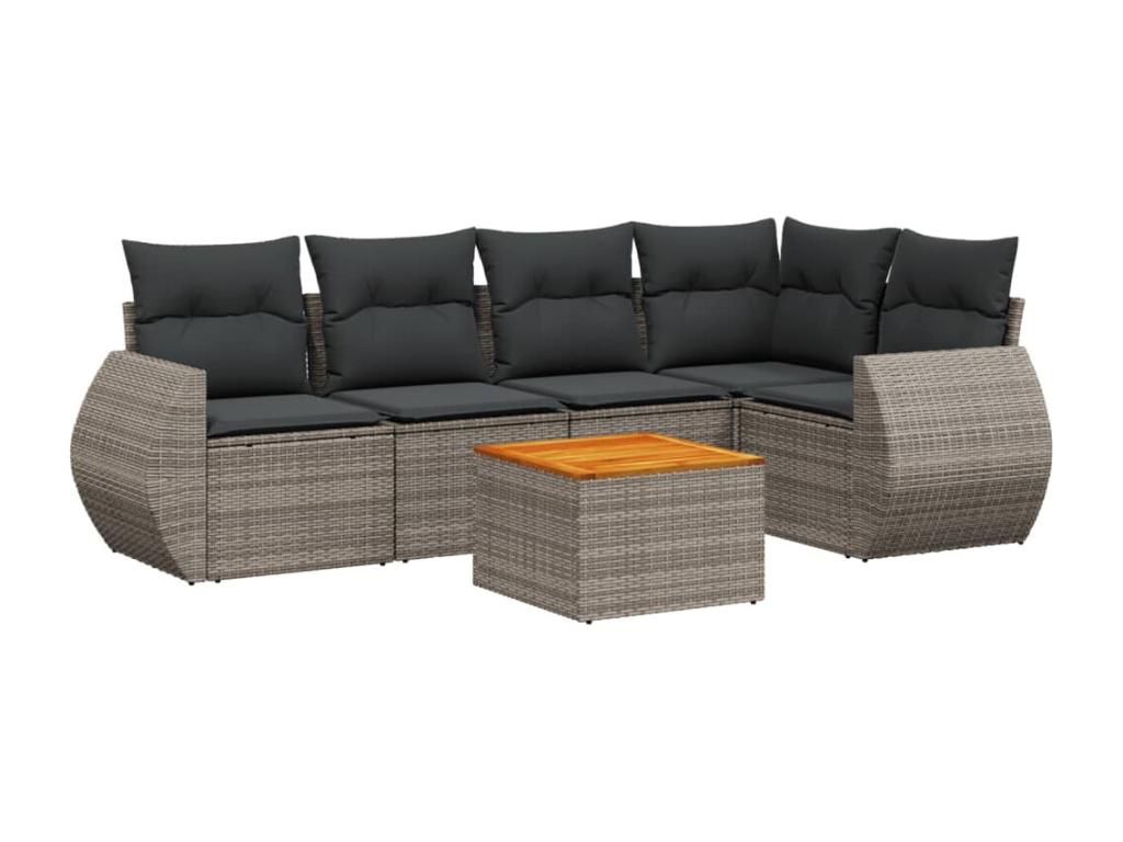 Gray Woven Resin Wicker Outdoor Furniture Set - dlz1766568765930