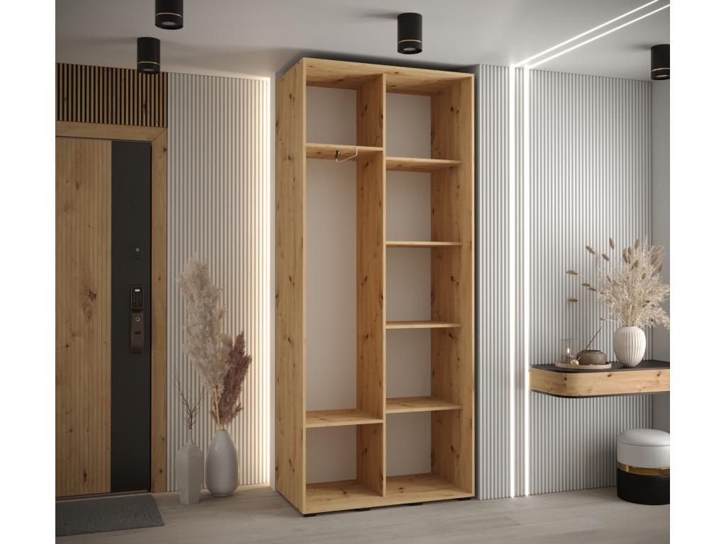 Black Wardrobe, 110 x 45 x 235.2 cm