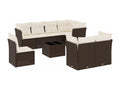 Brown Woven Resin Wicker Outdoor Furniture Set - dlz1766569420818