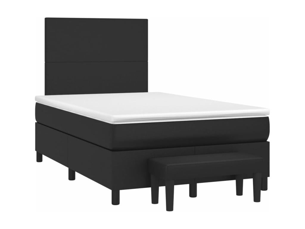 Black Faux Leather Mattress, 120 x 190 cm
