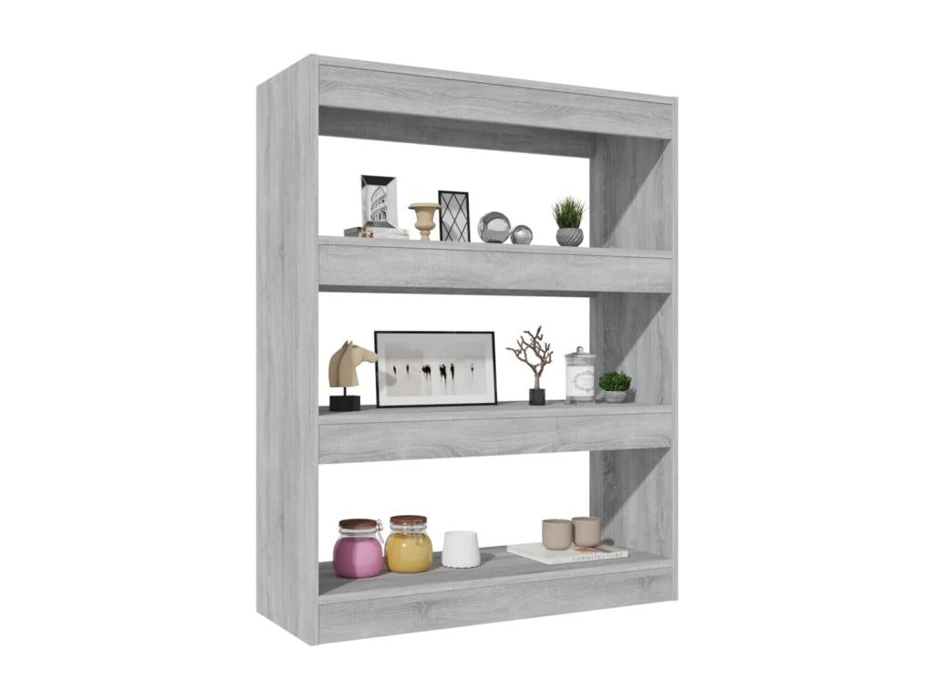 Gray Bookcase, 80 x 30 x 103 cm