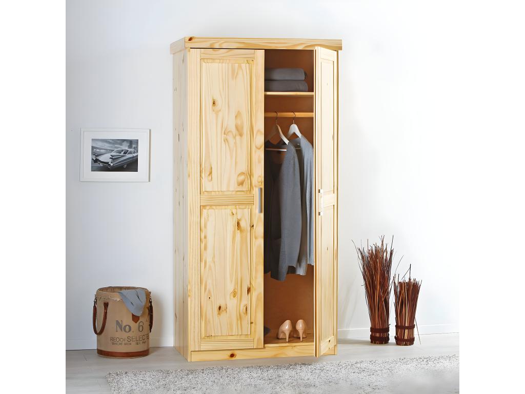 Natural Solid Wood Wardrobe