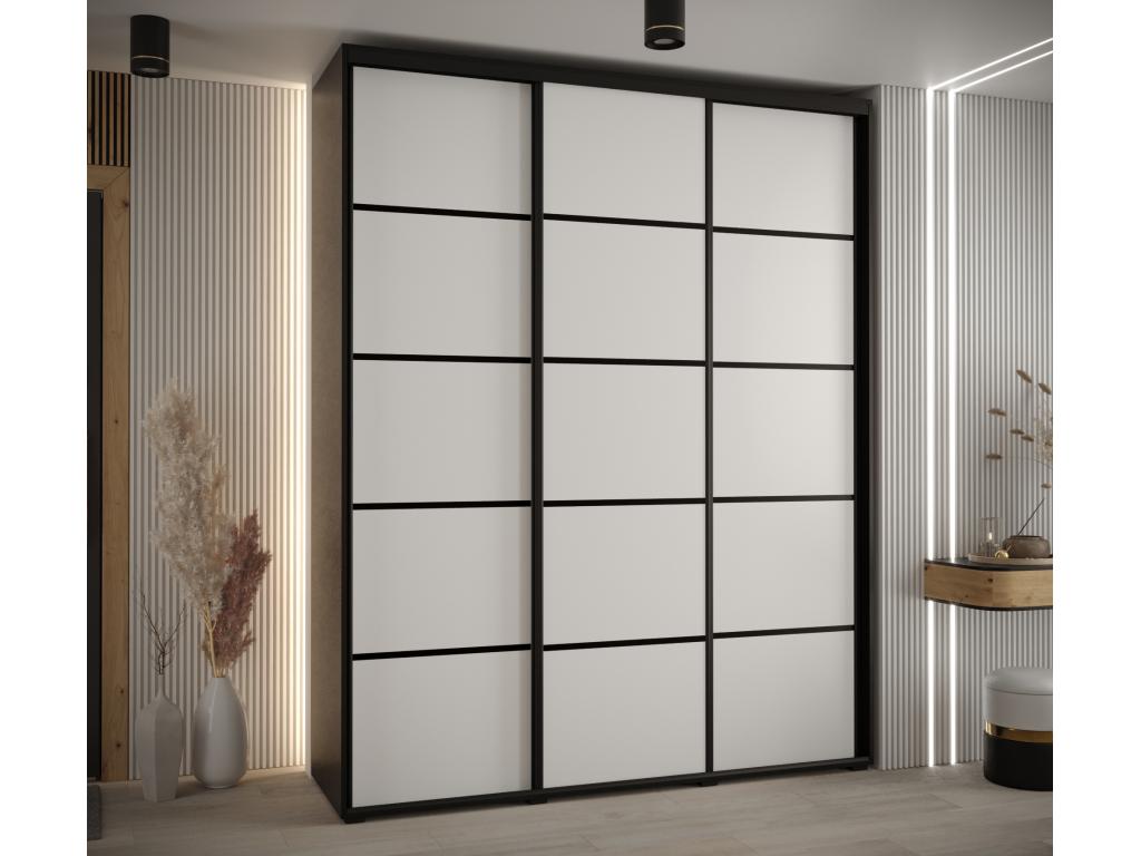 Black Wardrobe, 190 x 45 x 235.2 cm