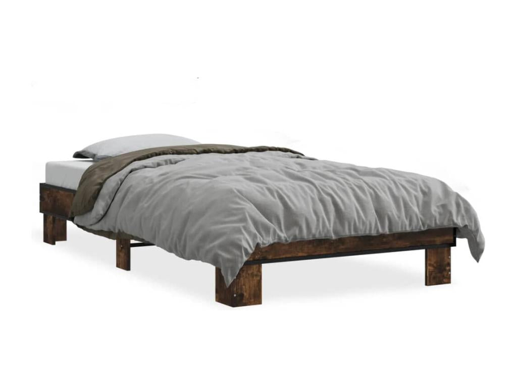 Brown Engineered Wood Bed Frame, 100 x 200 cm