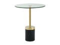 Black Marble Side Table