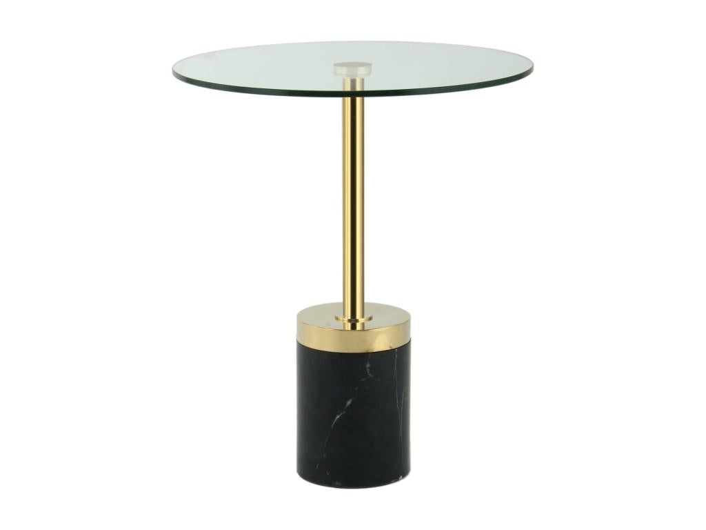 Black Marble Side Table