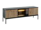 Brown Oak Wood TV Stand, 154 x 56 x 39 cm