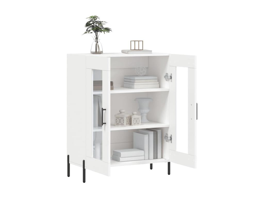 White Engineered Wood Sideboard, 69.5 x 34 x 90 cm