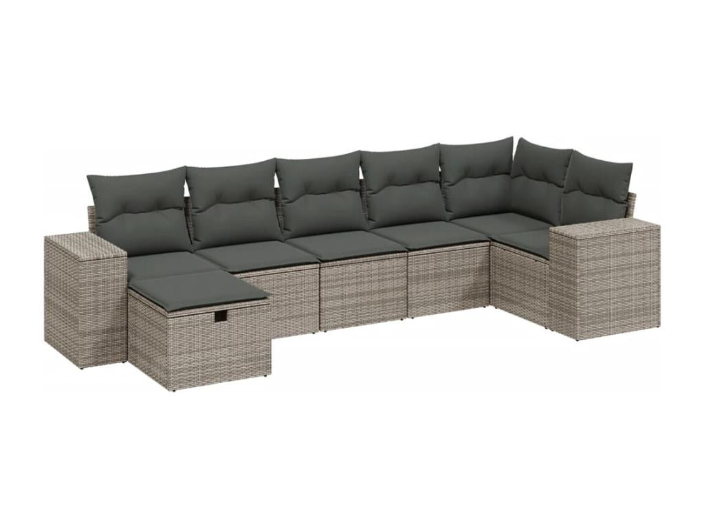 Gray Woven Resin Wicker Outdoor Furniture Set - dlz1766569524275
