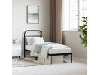 Black Metal Bed Frame, 75 x 190 cm