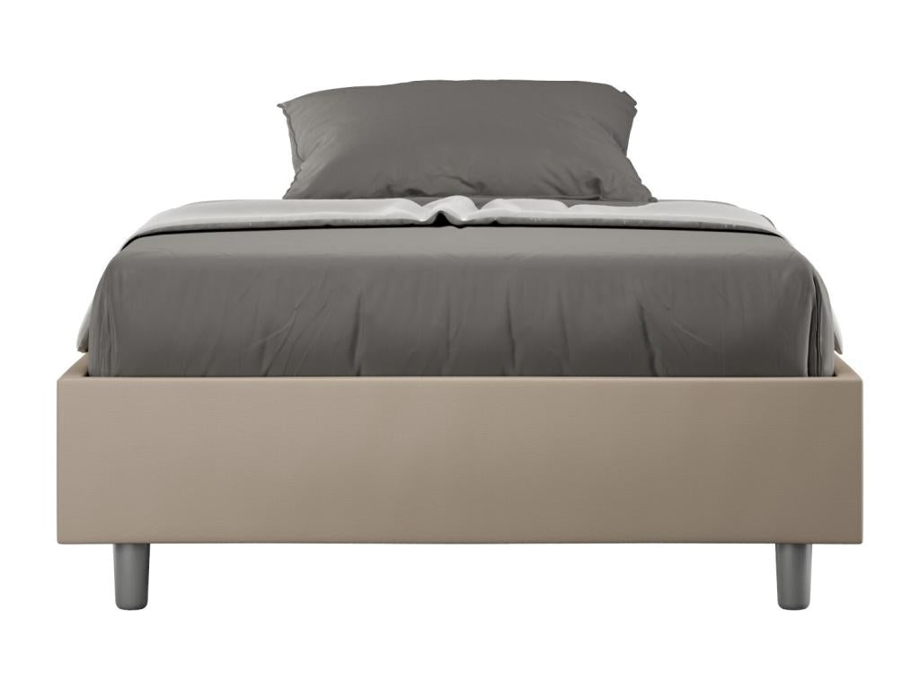 Faux Leather Bed, 140 x 190 cm