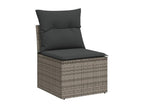 Gray Woven Resin Wicker Outdoor Furniture Set - dlz1766569302025