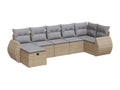 Beige Woven Resin Wicker Outdoor Furniture Set - dlz1766569479134