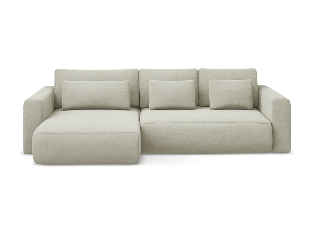Beige Fabric Sofa Bed