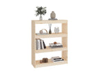 Brown Pine Wood Bookcase, 80 x 30 x 103.5 cm