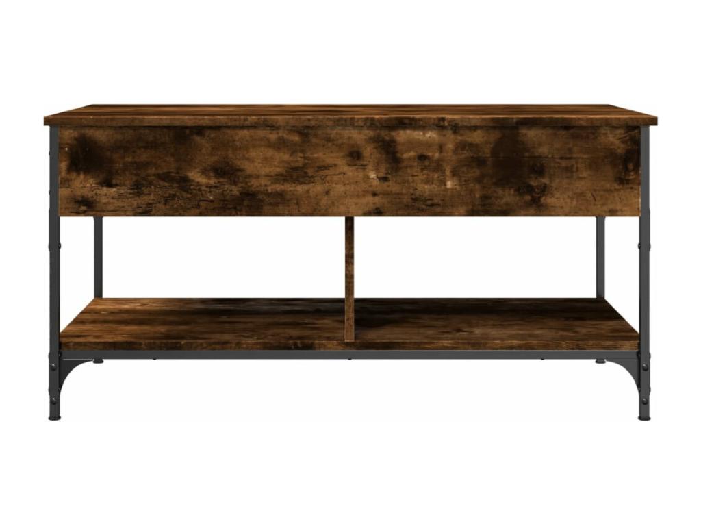 Natural Engineered Wood Coffee Table, 100 x 50 x 50 cm