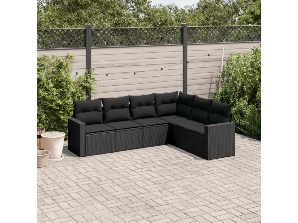 Black Woven Resin Wicker Outdoor Furniture Set - dlz1766569338357