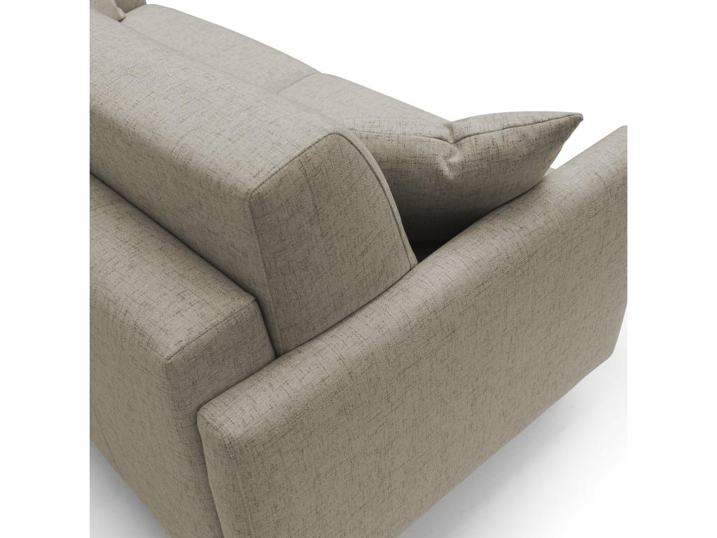 Brown Fabric Bed, 120 x 197 cm