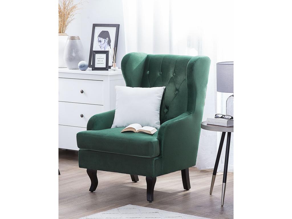 Green Velvet Accent Chair
