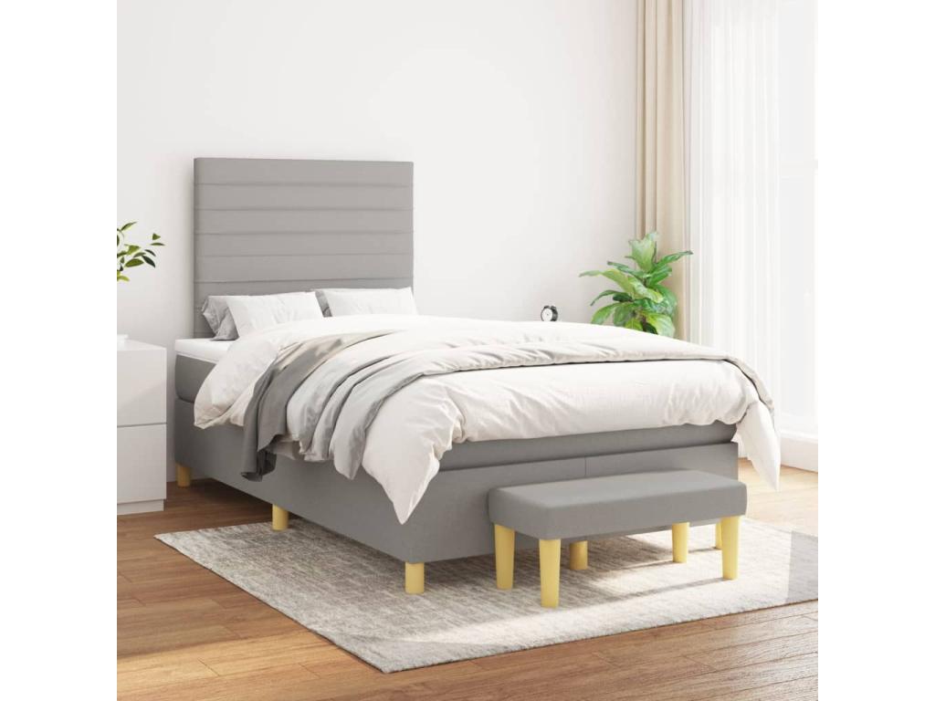 Gray Fabric Mattress, 120 x 200 cm