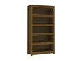 Brown Pine Wood Bookcase, 80 x 35 x 154 cm
