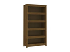 Brown Pine Wood Bookcase, 80 x 35 x 154 cm