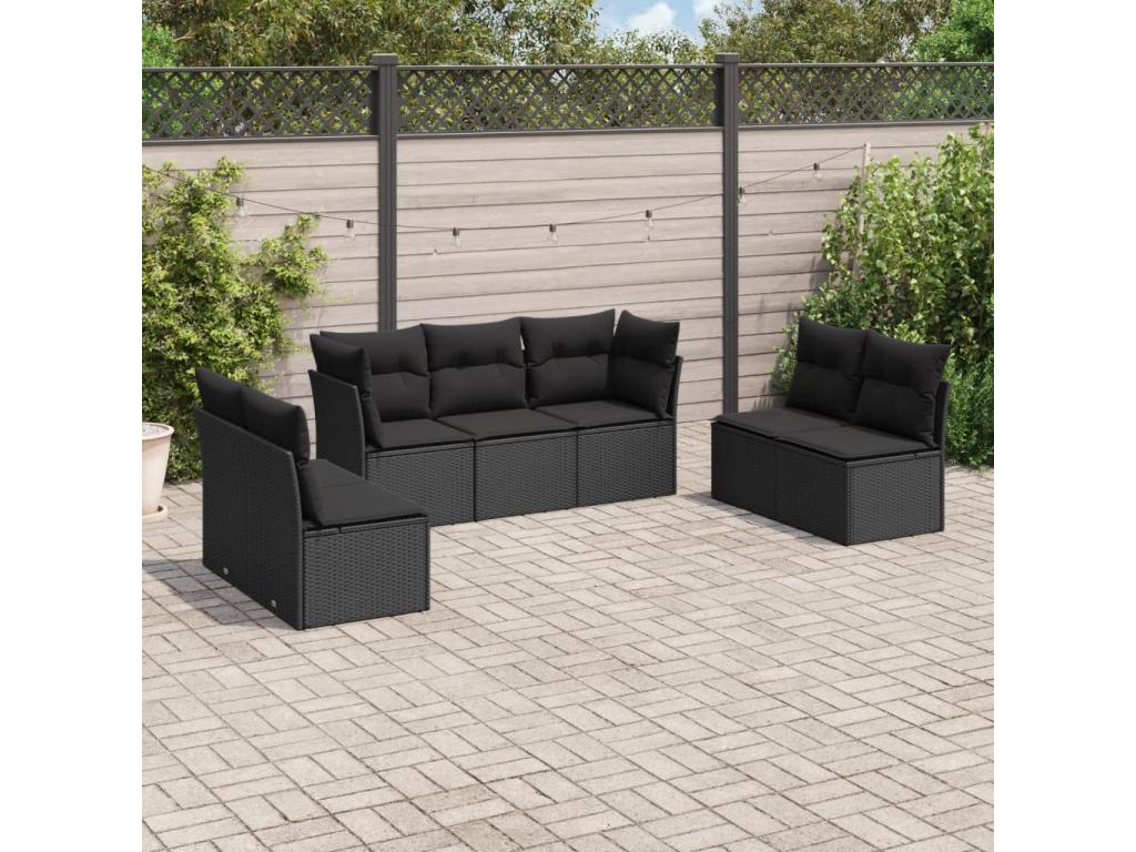 Black Woven Resin Wicker Outdoor Furniture Set - dlz1766568797359