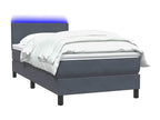 Gray Velvet Mattress, 100 x 220 cm
