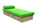 Green Bed, 80 x 190 x 39 cm