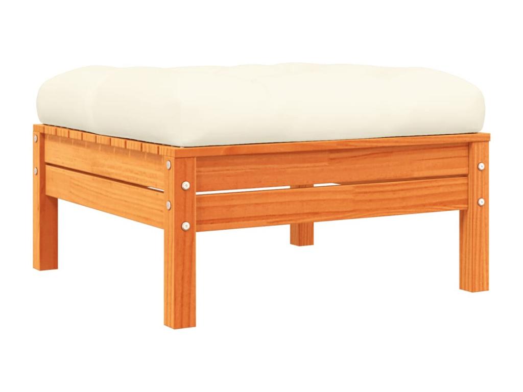 Brown Pine Wood Outdoor Furniture Set