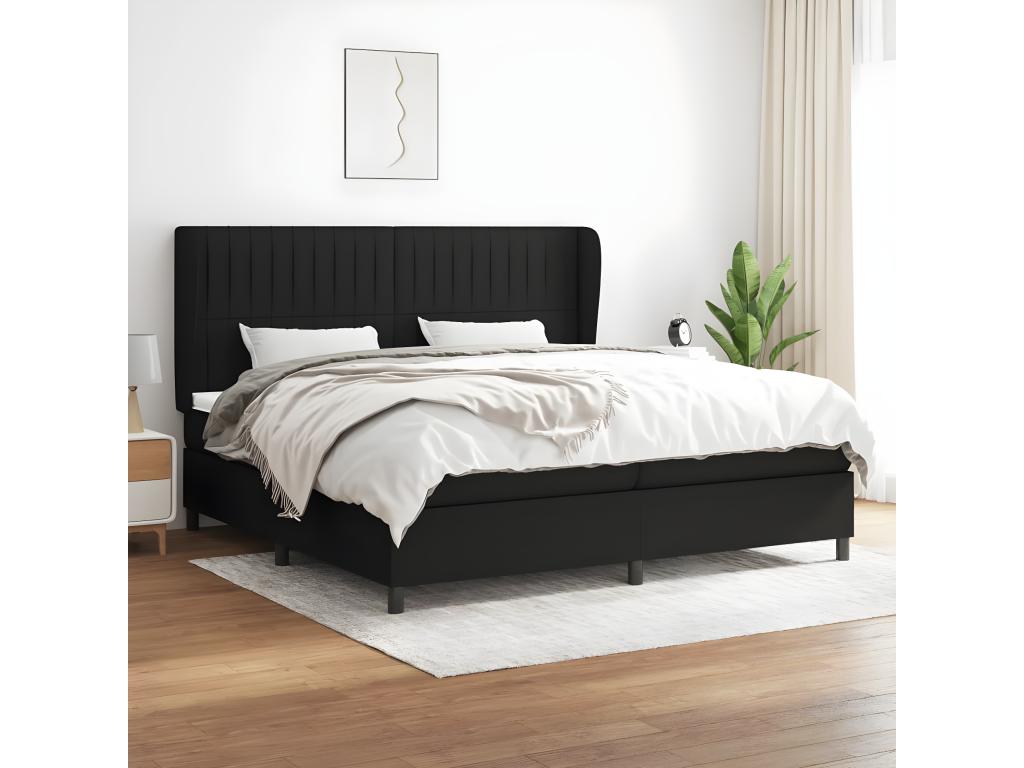 Black Fabric Mattress, 200 x 200 cm