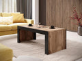 Brown Oak Wood Coffee Table, 50 x 60 x 120 cm