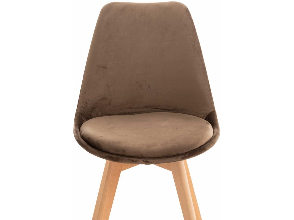 Brown Velvet Chair
