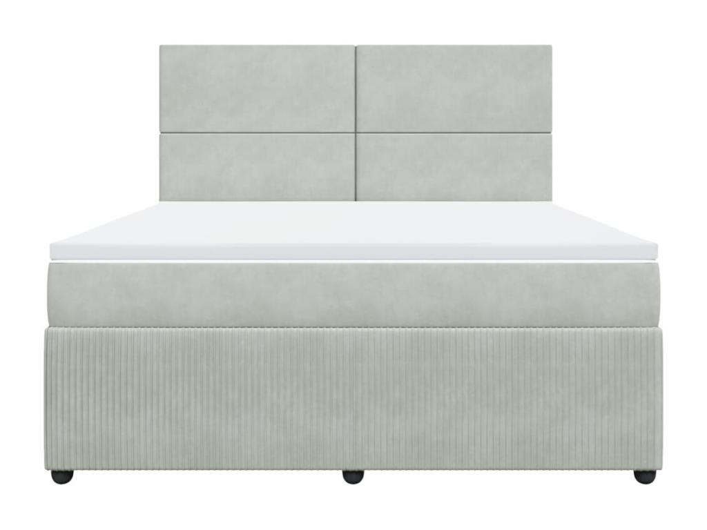 Gray Velvet Mattress, 180 x 200 cm