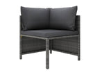 Gray Woven Resin Wicker Outdoor Furniture Set - dlz1766568805881