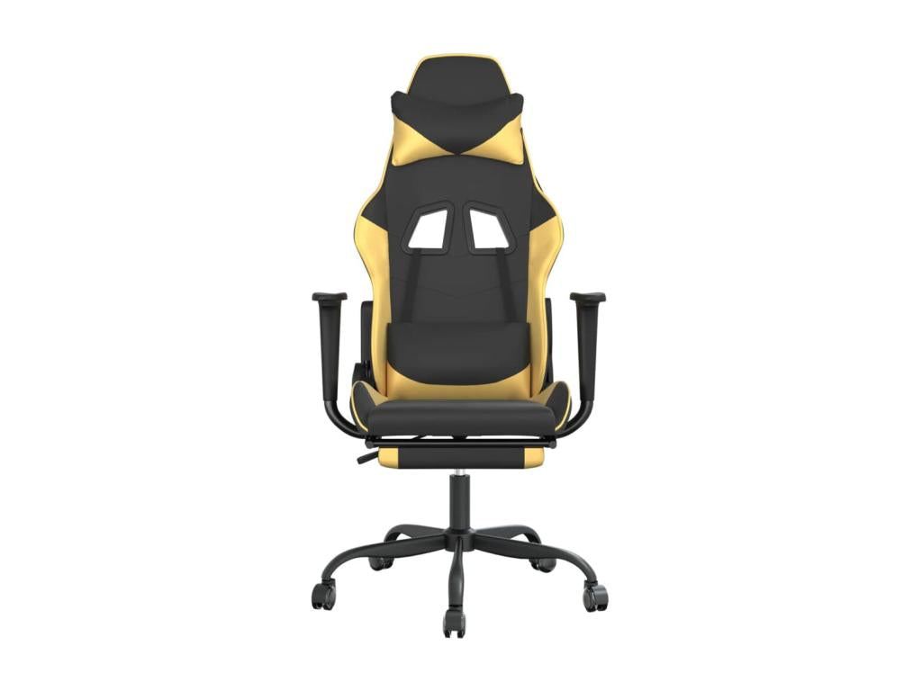 Gold Faux Leather Chair