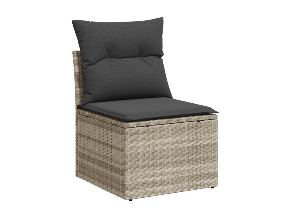Gray Woven Resin Wicker Outdoor Furniture Set - dlz1766568769591